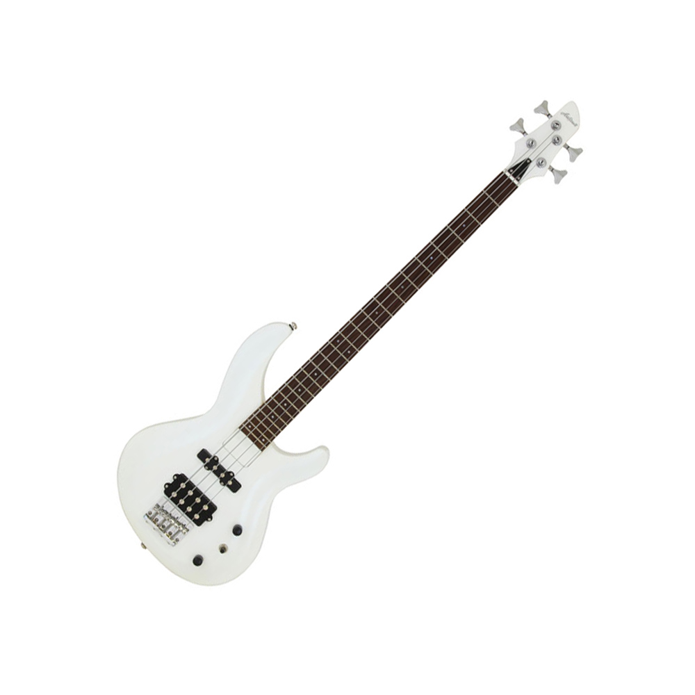 Aria IGBSTD Bass Guitar Pure White Aria Bass Guitars Drum and Guitar